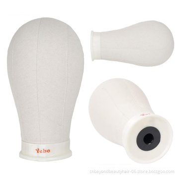 Canvas Block Head Mannequin Head Wig Display Styling Wig Stand Hair Extension Wholesale Canvas head Tools Wig Making Styling Dis